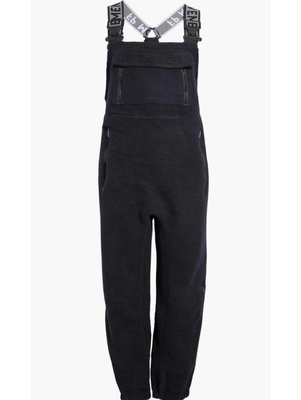Free People Movement Women’s Black Fleece Snow Bib Pants Size Large - Picture 10 of 16